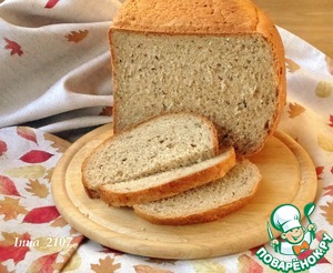 Серый хлеб с семечками на кефире