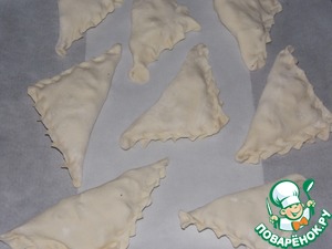 Слойки с творожным сыром и яблоками Слойки с творожным сыром и яблоками