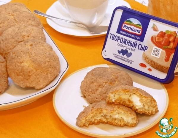 Тыквенное печенье с начинкой