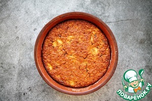 Постный пирог-кекс с полентой