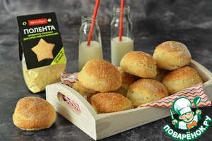 Булочки с чечевично-злаковой полентой