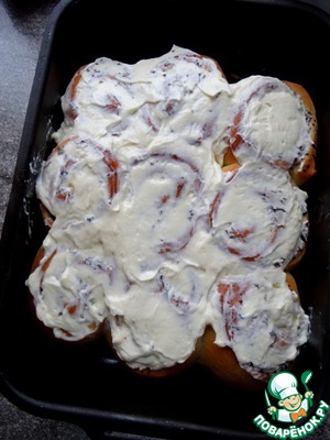 Булочки с грибами под сырной глазурью Булочки с грибами под сырной глазурью