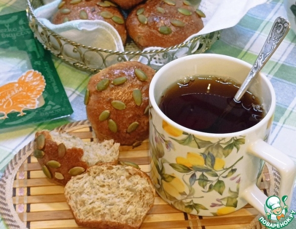 Цельнозерновые закусочные булочки Цельнозерновые закусочные булочки