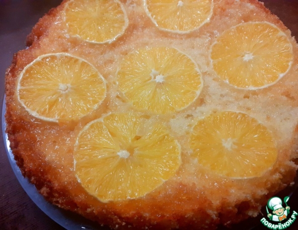 Бисквитный пирог с полентой