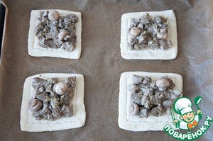 Тарты с печенью и грибами Тарты с печенью и грибами