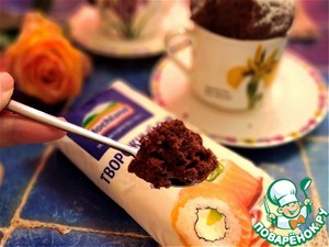 Сырно-шоколадный кекс из СВЧ Сырно-шоколадный кекс из СВЧ