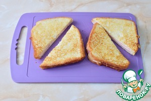 Французский сэндвич с колбасой