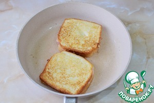 Французский сэндвич с колбасой