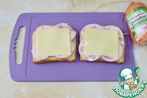 Французский сэндвич с колбасой