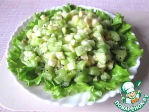 Фруктовый салат "Под снегом"