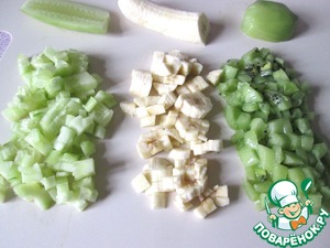 Фруктовый салат "Под снегом"