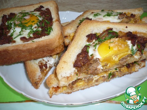 Горячие сэндвичи с фаршем индейки