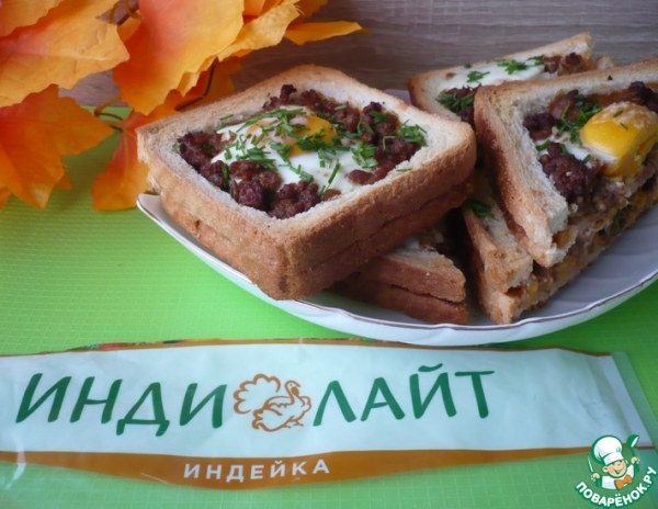 Горячие сэндвичи с фаршем индейки