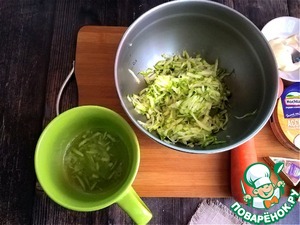 Горячий бутерброд с кабачком и морковью