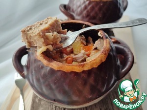 "Горшочки" с сырным ассорти