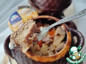 "Горшочки" с сырным ассорти