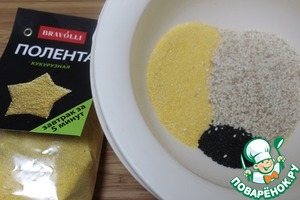 Хрустящие крекеры из поленты и кунжута Хрустящие крекеры из поленты и кунжута