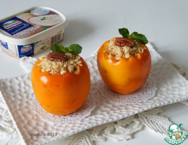 Хурма в стиле чизкейк