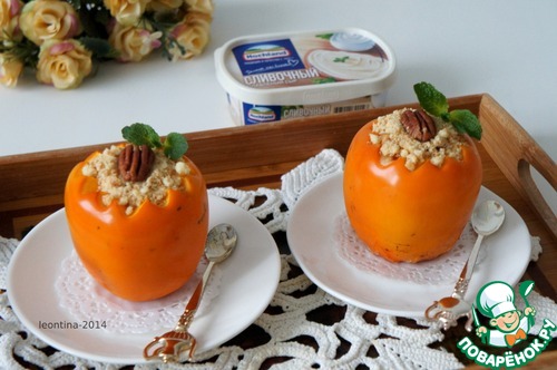 Хурма в стиле чизкейк