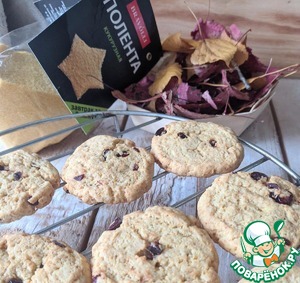 Итальянское кукурузное печенье с вяленой клюквой Итальянское кукурузное печенье с вяленой клюквой