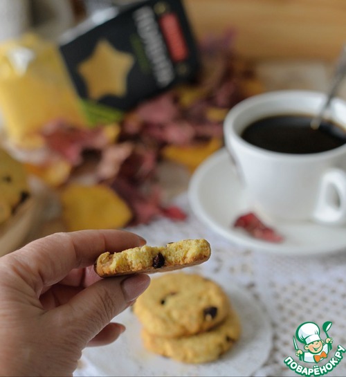 Итальянское кукурузное печенье с вяленой клюквой Итальянское кукурузное печенье с вяленой клюквой