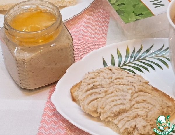 Яблочно-сливочный паштет из индейки