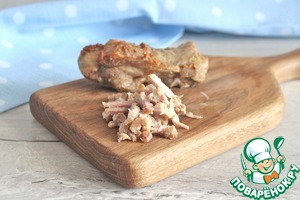 Картофель, фаршированный мясом и сыром