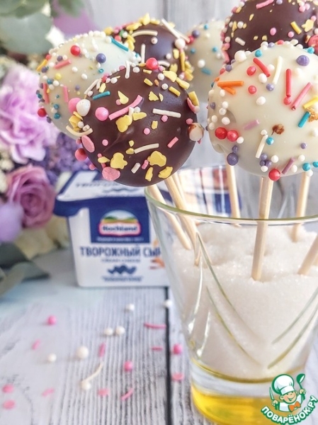 Кейк-попсы с вареной сгущенкой