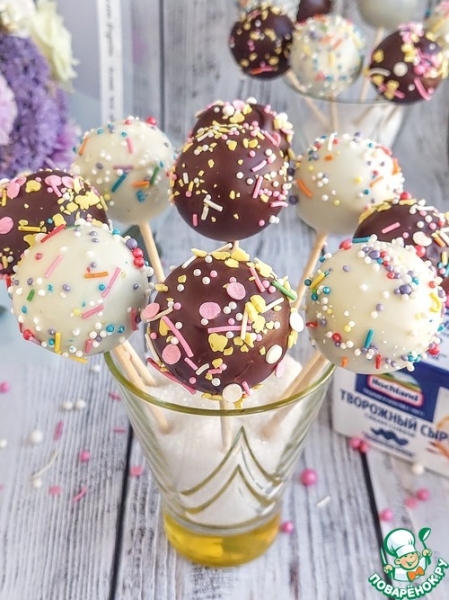 Кейк-попсы с вареной сгущенкой