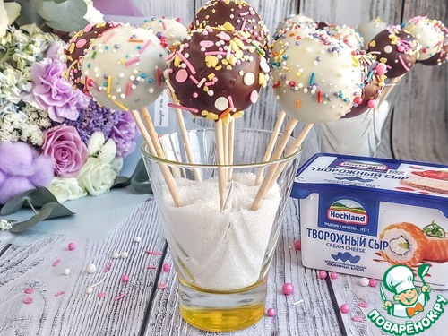 Кейк-попсы с вареной сгущенкой