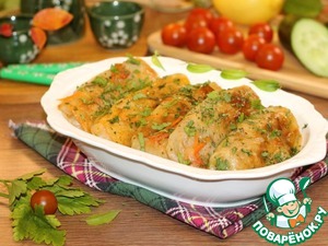 Классические голубцы с сырным соусом