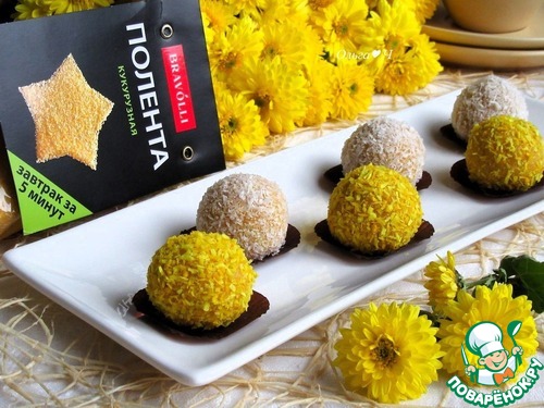 Кокосовые конфеты из поленты