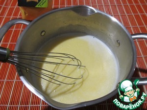 Кукурузно-манговый десерт с жареными орехами Кукурузно-манговый десерт с жареными орехами