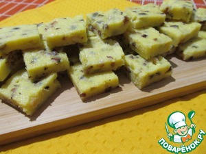 Кукурузно-манговый десерт с жареными орехами Кукурузно-манговый десерт с жареными орехами