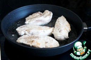 Курица с шампиньонами в сливочном соусе Курица с шампиньонами в сливочном соусе