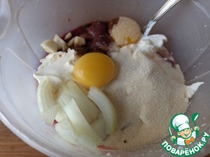 Куриное суфле с печенью и сыром