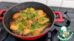 Куриные голени в чесночно-медовом соусе Куриные голени в чесночно-медовом соусе