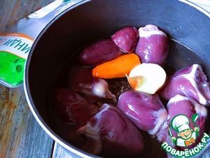 Макаронный салат с сердцем индейки Макаронный салат с сердцем индейки