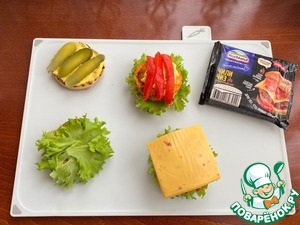 Мини бургеры с морским гребешком