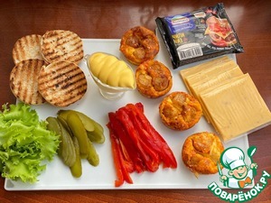 Мини бургеры с морским гребешком