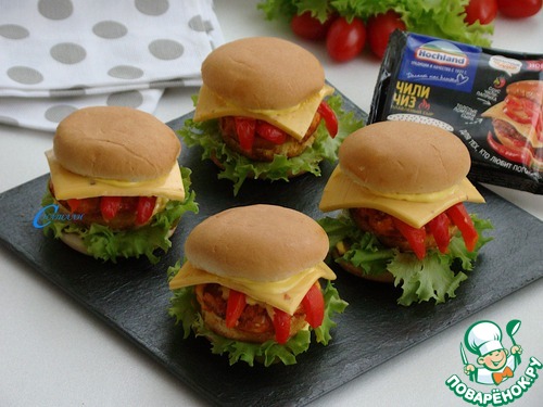 Мини бургеры с морским гребешком