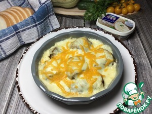 Минтай в сливочном соусе Минтай в сливочном соусе