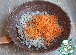 Мясо, запеченное с овощами и полентой