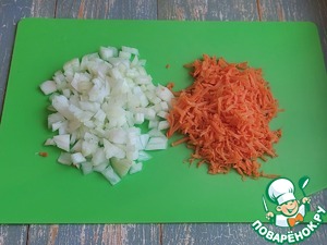 Мясо, запеченное с овощами и полентой