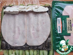 Огуречные рулетики с ветчиной и сыром