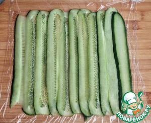 Огуречные рулетики с ветчиной и сыром