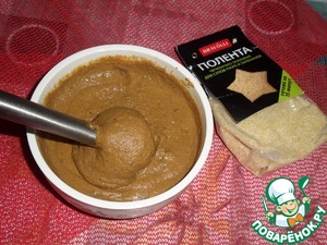 Паштет из печени с полентой Паштет из печени с полентой