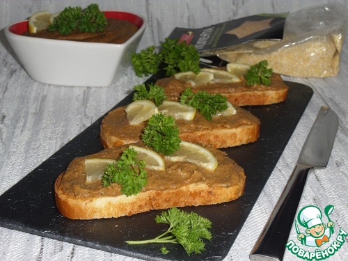 Паштет из печени с полентой Паштет из печени с полентой