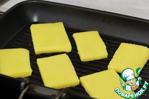 Полента с сальсой из фасоли