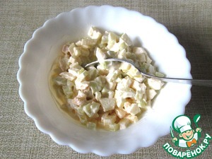 Помидоры, фаршированные огуречно-яблочным салатом Помидоры, фаршированные огуречно-яблочным салатом